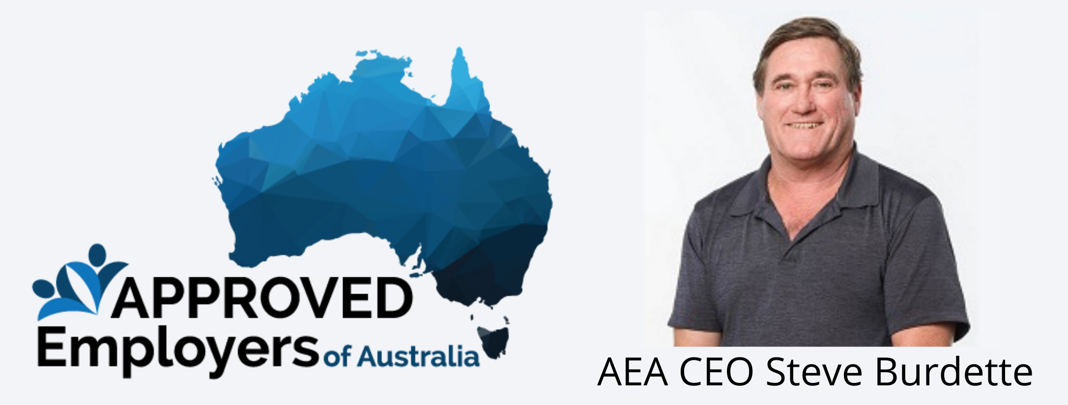 Approved Employers of Australia CEO Steve Burdette Banner