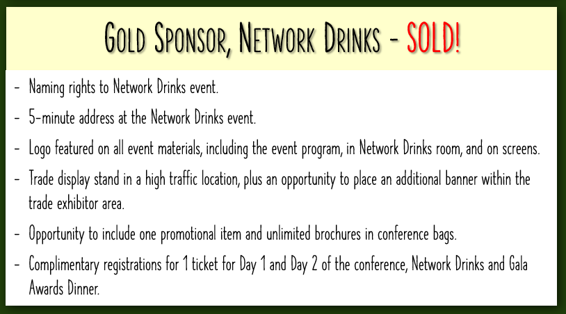 2025 Conference Sponsorship Opportunities - Gold SOLD