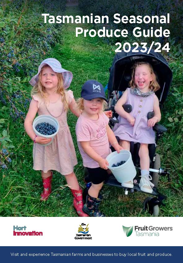Tasmanian Seasonal Produce Guide 2023/24 front cover image.
